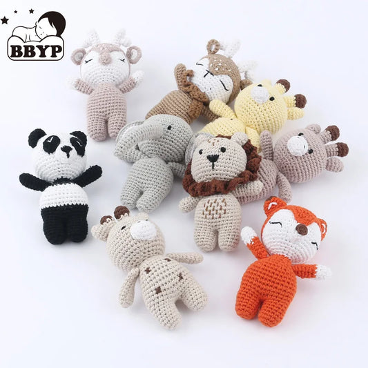Handmade Kid Room Deco Stuffed Plush Toy Animal Amigurumi Handcrafts Kids Gifts Soft Hobby-Collections Birthday Sleeping Dolls