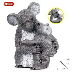 Oenux Classic Australian Wild Animals Kangaroos Koala Ostriches Mole Wombat Model Action Figure Figurine Education Toy Kid Gift