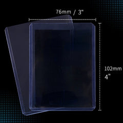 25pcs Top Loaders 200pcs Trading Card Sleeves 35pt 3”X 4“ Rigid Sport Card Protector Hard Sleeves Toploader for MTG Yugioh Card