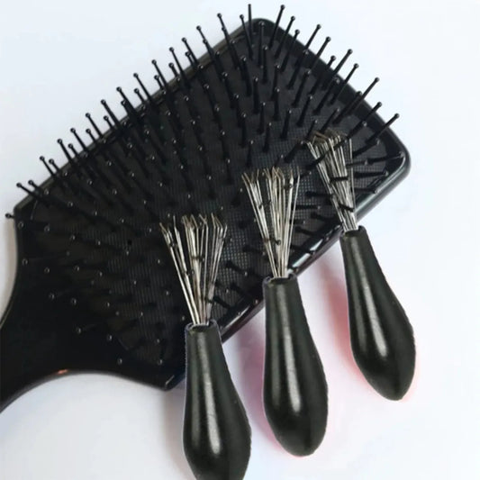 Comb Hair Brush Cleaner, Plastic Handle Cleaning Brush Remover, Embedded Beauty Tools Cleaning Supplies