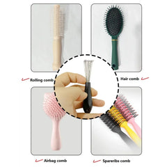 Comb Hair Brush Cleaner, Plastic Handle Cleaning Brush Remover, Embedded Beauty Tools Cleaning Supplies