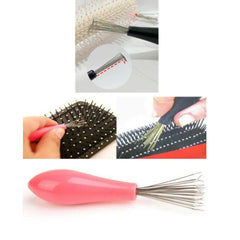 Comb Hair Brush Cleaner, Plastic Handle Cleaning Brush Remover, Embedded Beauty Tools Cleaning Supplies