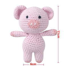 Handmade Kid Room Deco Stuffed Plush Toy Animal Amigurumi Handcrafts Kids Gifts Soft Hobby-Collections Birthday Sleeping Dolls