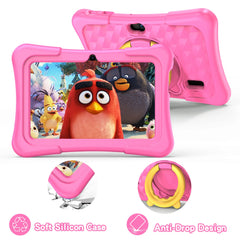 Educational and Play Tablet for Kids 7 Inch Android 11 32 GB WiFi Bluetooth Dual Camera Educational Software Installed with Proof Case, Best GIFT for Kids, B-Day Gift, X-mas Gift