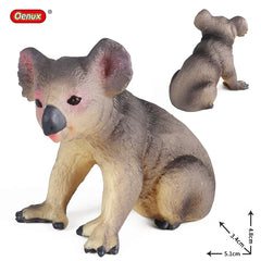 Oenux Classic Australian Wild Animals Kangaroos Koala Ostriches Mole Wombat Model Action Figure Figurine Education Toy Kid Gift