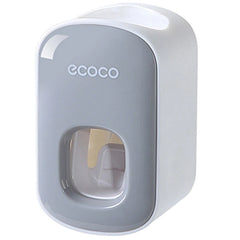 WIKHOSTAR Automatic Toothpaste Dispenser Bathroom Accessories Set Wall Mounted Toothpaste Squeezer Toothpaste Holder Rack