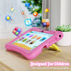 Educational and Play Tablet for Kids 7 Inch Android 11 32 GB WiFi Bluetooth Dual Camera Educational Software Installed with Proof Case, Best GIFT for Kids, B-Day Gift, X-mas Gift