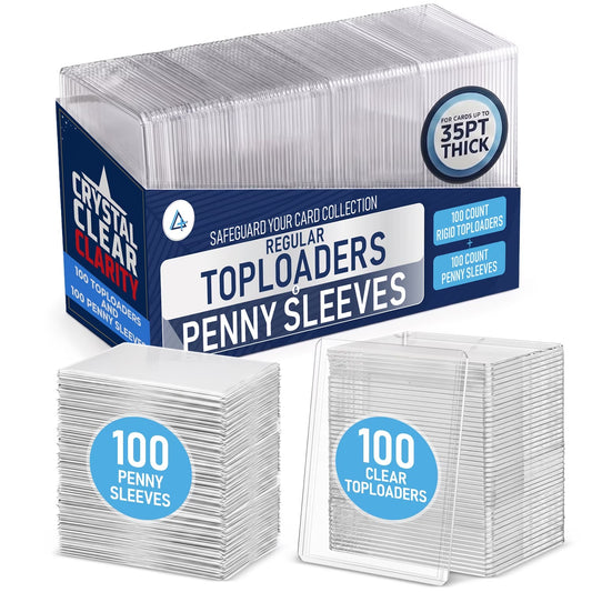 Regular Top Loaders for Cards & Card Sleeves 100ct | Trading Card Sleeves Hard Plastic, Baseball Card Sleeves Soft, Ultra Sports & Plastic Card Sleeves, Ultra Clear Card Sleeve, TCG Card Sleeves