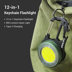 12-in-1 Multifunction Keychain Flashlight