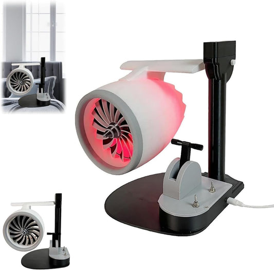 Turbo Desktop Fan - Turbofan Engine Design for Office/Bedroom"