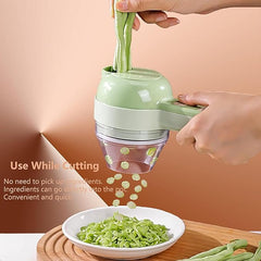 4-in-1 Electric Vegetable Cutter & Chopper Set