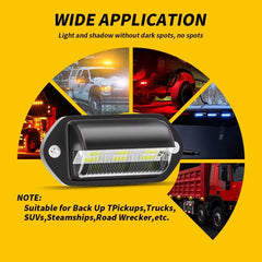 2PCS 6 LED Car License Number Plate Light For SUV Truck Trailer Van Tag Step Lamp White Bulbs Car Products License Plate Lights