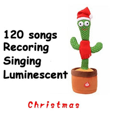 Dancing Talking Cactus Toys Birthday Present Dancing Cactus Electronic Plush Toy Home Decoration for Children Xmas Gifts