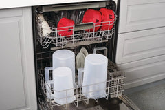 Pitcher, Simply Pour Clear/Red Pitcher Plastic 1 gal, plastic, 1 gal, helpful for family beverage service, A Practical Choice for Everyday Beverage Serving