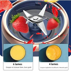 6 Color 400ml Portable USB Blender Electric Travel Juicer Cup For Smoothie Milkshake Kitchen Mini Mixer Tool