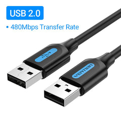 Vention USB to USB Extension Cable Male to Male 3.0 2.0 USB Extender Cord for Hard Disk TV Box Radiator USB 3.0 Cable Extension