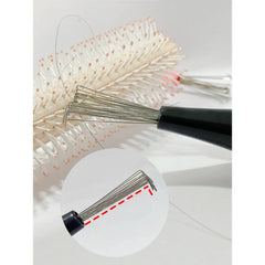 Comb Hair Brush Cleaner, Plastic Handle Cleaning Brush Remover, Embedded Beauty Tools Cleaning Supplies