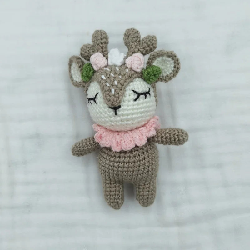Handmade Kid Room Deco Stuffed Plush Toy Animal Amigurumi Handcrafts Kids Gifts Soft Hobby-Collections Birthday Sleeping Dolls