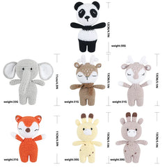 Handmade Kid Room Deco Stuffed Plush Toy Animal Amigurumi Handcrafts Kids Gifts Soft Hobby-Collections Birthday Sleeping Dolls