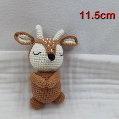 Handmade Kid Room Deco Stuffed Plush Toy Animal Amigurumi Handcrafts Kids Gifts Soft Hobby-Collections Birthday Sleeping Dolls