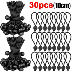 Outdoor Elastic Ball Rope Bungee Cords Portable Tent Fixing Tarpaulin Awning Canopy Heavy Duty Tarp Tie Down for Shelter Cargo