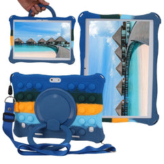 10.1"Kids Friendly Universal Tablet Case Soft Silicon 10 10.1 inch Lightweight Cover Stand Shockproof Funda 24x17cm/9.5x6.69inch
