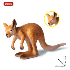 Oenux Classic Australian Wild Animals Kangaroos Koala Ostriches Mole Wombat Model Action Figure Figurine Education Toy Kid Gift