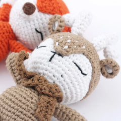 Handmade Kid Room Deco Stuffed Plush Toy Animal Amigurumi Handcrafts Kids Gifts Soft Hobby-Collections Birthday Sleeping Dolls