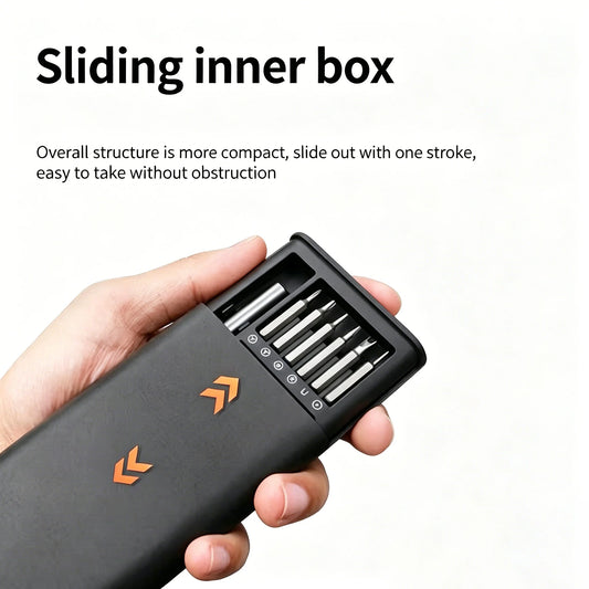 25 in 1 Mini Screwdriver Set Flat Head/Cross Shaped Household Manual Repair Tools for Cell Phone Glasses Computer Tablet Detach