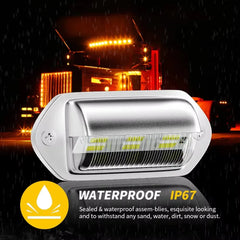 2PCS 6 LED Car License Number Plate Light For SUV Truck Trailer Van Tag Step Lamp White Bulbs Car Products License Plate Lights