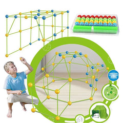 Creative Kids Toy Fort Building Kit Children's DIY 3D Castles Tunnels Tents Games Educational Toys Birthday Gifts