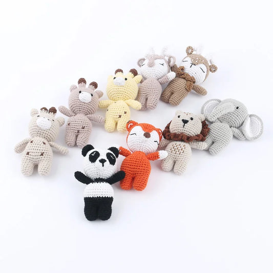 Handmade Kid Room Deco Stuffed Plush Toy Animal Amigurumi Handcrafts Kids Gifts Soft Hobby-Collections Birthday Sleeping Dolls
