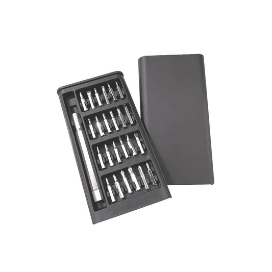 25 in 1 Mini Screwdriver Set Flat Head/Cross Shaped Household Manual Repair Tools for Cell Phone Glasses Computer Tablet Detach