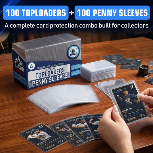 Regular Top Loaders for Cards & Card Sleeves 100ct | Trading Card Sleeves Hard Plastic, Baseball Card Sleeves Soft, Ultra Sports & Plastic Card Sleeves, Ultra Clear Card Sleeve, TCG Card Sleeves