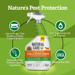 Natural Care Flea and Tick Home Spray for Dogs Cats and Home Plant Based Natural Care Flea and Tick Home Spray for Dogs Cats and Home Plant Based