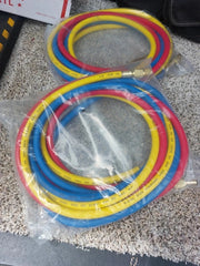 Yellow Jacket 29986 Plus II 1/4" Hose with Compact Ball Valve. 72" (Pack of 3)