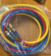 Yellow Jacket 29986 Plus II 1/4" Hose with Compact Ball Valve. 72" (Pack of 3)